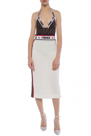 Logo-embroidered skirt, zdjęcie 2 Logo-embroidered skirt od Fendi